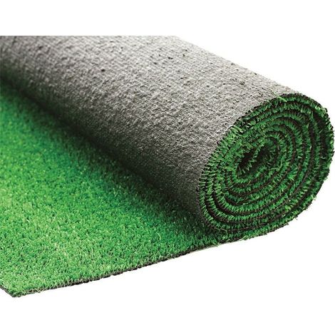 Erba Sintetica per Giardino 7 mm 2x10 m Fondo Drenante Verde (1/3)