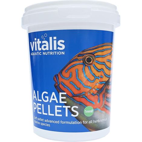 Futter für pflanzenfressende Fische, Granulat, Algenpellets, 1 mm, 260 g
