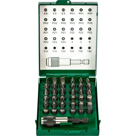 Bit-Sortiment, gemischt, mit Schnellwechsel-Bit-Halter 31-teilig Fortis (1/5)