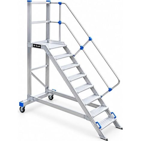 Escalera de Almacén con Plataforma AL 45° de 2 Peldaños