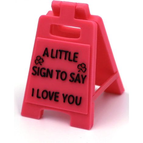 Panneau I Love You - Décoration Romantique Pour Bureau Étagère Chambre - Idéal Jour Des Amoureux Anniversaire Mariage - 1 Pièce (1/4)