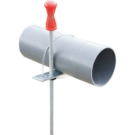 Moncoffrage – Système de suspension FIROS – suspentes pour canalisations PVC Ø 100 à 200mm – Lot de 20 – Traitement anti-rouille (1/5)