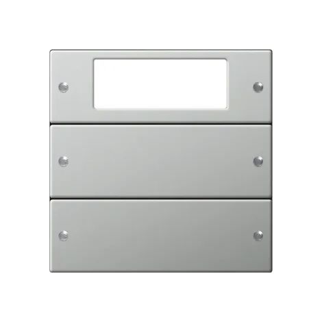 Gira Juego de balancines 2f Plus System 55 Acero inox. [2142601], 2142 601