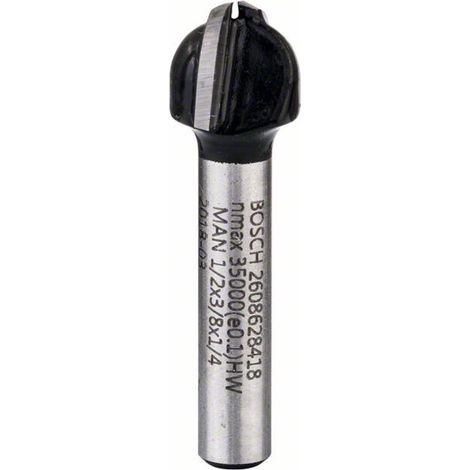 Bosch Hohlkehlfräser 1/4, R1 6,3 mm, D 12,7 mm, L 9,2 mm, G 40 mm