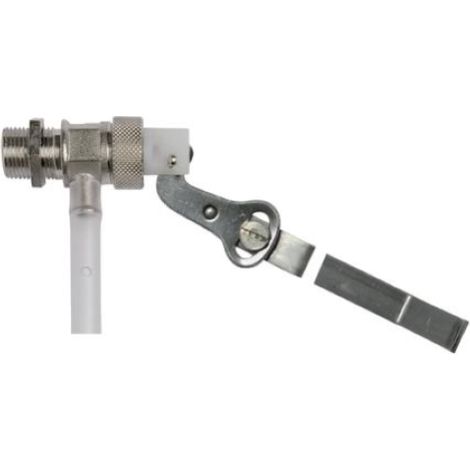 robinet A flotteur avec tige plate en acier inoxydable Raccord en pvc 1/2 "pour citerne