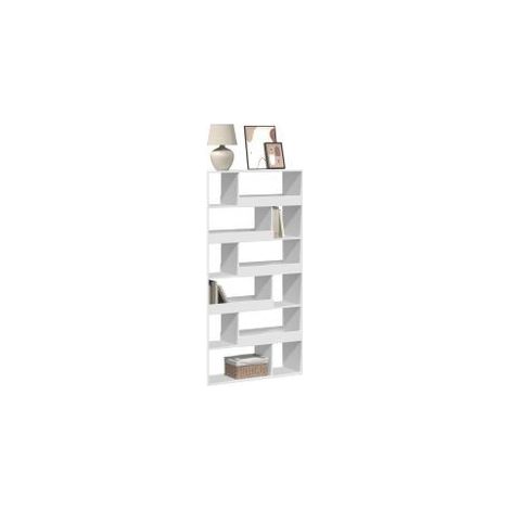 Bibliothèque blanc 100x33x187,5 bois d'ingénierie (1/5)