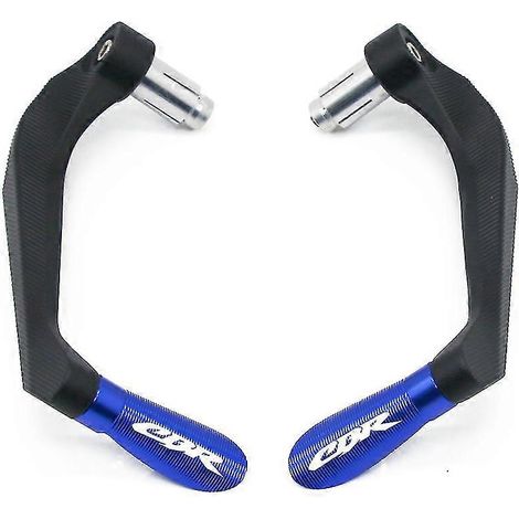 Poignées de guidon de moto avec protection pour leviers de frein et d'embrayage Honda CBR 600, 400, 900, 650, 150, 125, 300, 500, 929, 954, 1000, 250 (R/RR/F/XX) - Bleu (1/5)
