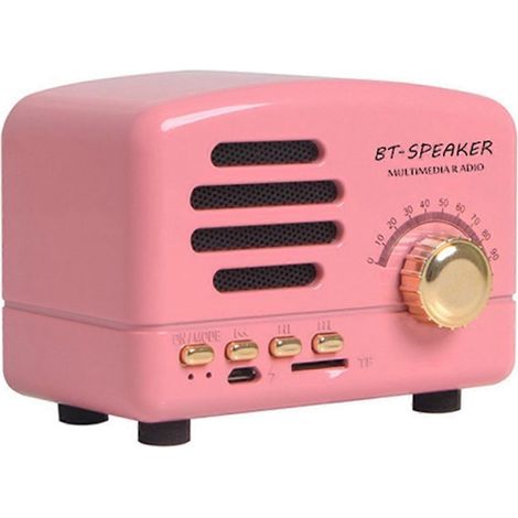 Enceintes Bluetooth rétro puissantes, mini-enceintes décoratives rétro (1/5)