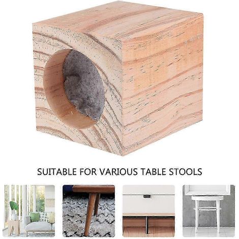 Rallonge de pied de table en pin, rehausse les meubles de 5 cm, vendue à l'unité - 2025 (1/5)