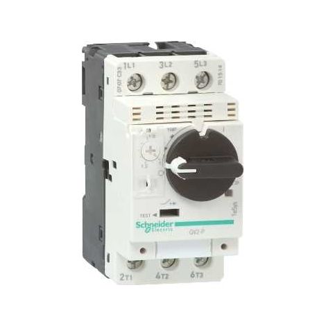Disjoncteur moteur GV2-P - 0,1..0,16 A - 3P 3d - déclencheur magnéto-thermique - GV2P01 (1/4)
