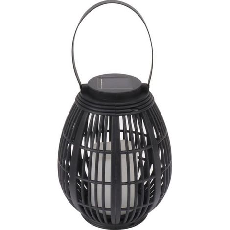 Lanterne solaire de jardin - LED - Étanche IP44 - Rotin - Économie d'énergie (1/3)