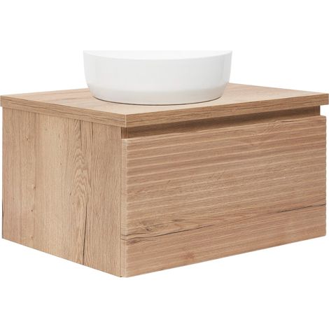 Naturel Mueble de baño bajo lavabo Naturel Savona 98x43x44,8 cm, roble Halifax mate (SAVONA100DHD)
