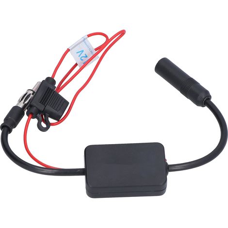 Amplificateur de signal antenne universel 25dB pour autoradio 12V bateau camping-car camion SUV récepteur FM AM voiture (1/5)
