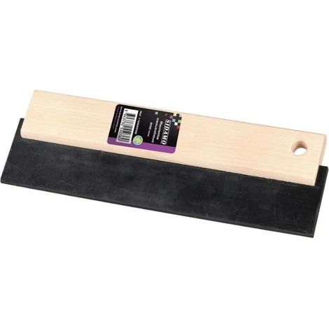 SIDAMO Raclette caoutchouc noir monture bois - 200 x 65 mm