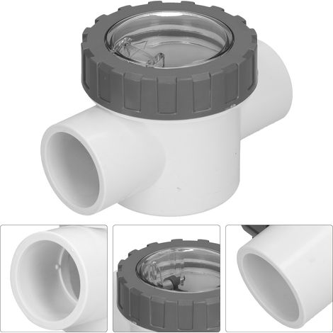 Clapet anti-retour transparent en PVC pour piscine V40-1A (1/5)