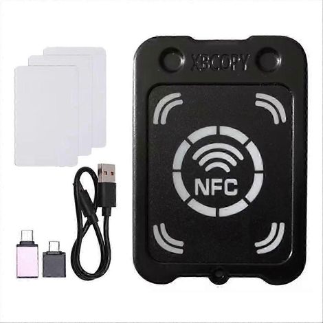 Lecteur/copieur de cartes à puce RFID 2025 + lecteur/copieur de clés de chiffrement NFC pour 3 cartes UID, circuit intégré 13,56 MHz, duplicateur de jetons RFID (1/5)