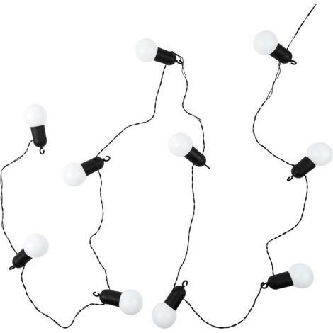 Guirlande Lumineuse Extérieur "Ampoule" 5m Noir (1/5)