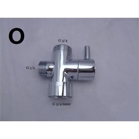 Robinet-Absperrventil, Dreiwege-Wasserumlenker, T-Adapter, Duschanschluss, Toiletten-Bidet-Adapter - Typ OA