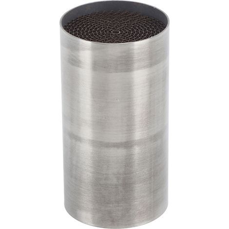 Aramox Catalyseur d'Échappement Central Avant, Silencieux Universel en Fer pour Moto, Tuyau de Liaison Catalytique, 53 x 100mm. (1/5)