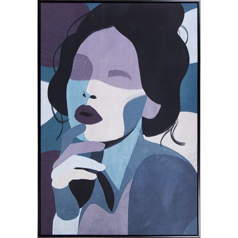 Tableau Peinture Sur Toile Cadre Bois Noir 80X120 Cm Face Ext:82.6X4.3X122.6 Cm (1/5)