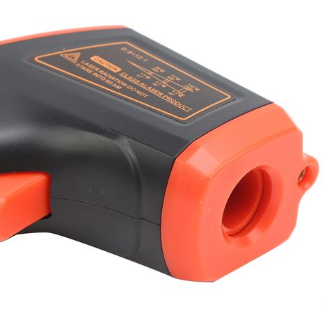Thermomètre infrarouge GM320S avec écran LCD, pistolet thermique industriel infrarouge haute température (rouge) (1/4)