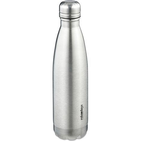 Borraccia termica per bevande calde o fredde 500 ml pratica ed elegante in acciaio inossidabile argentato 130014284