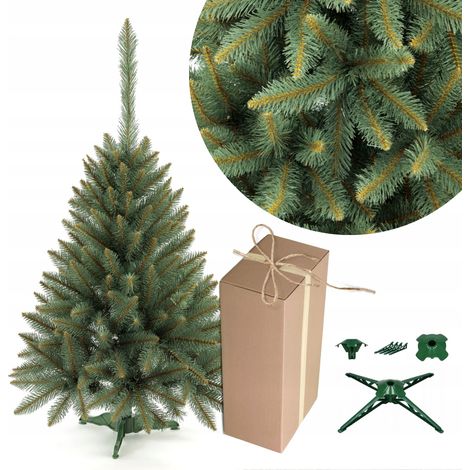 Árbol de Navidad de abeto plateado polaco, denso como la vida misma, 130 cm (1/3)