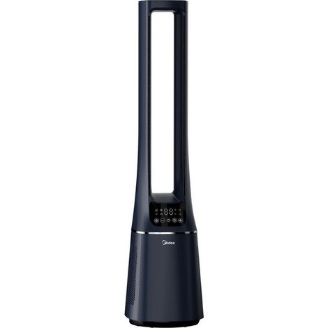 Midea AMS150-PBW Ventilatore senza pale e Purificatore d'aria per ambienti fino a 48 m² Filtro HEPA H13 10 velocita' 38 dB Wi-Fi Alexa colore Blu