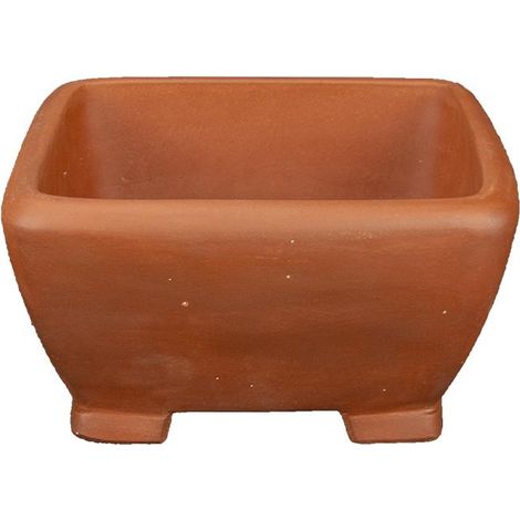 Vaso per bonsai quadrato in gres 18x18x9 cm - 2867 (1/4)