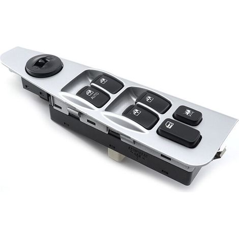 Interrupteur à bouton-poussoir de lève-vitre de voiture 93570-2F200, compatible avec les modèles Kia Cerato 2003-2009, commande la montée et la descente des vitres électriques, facile à utiliser.