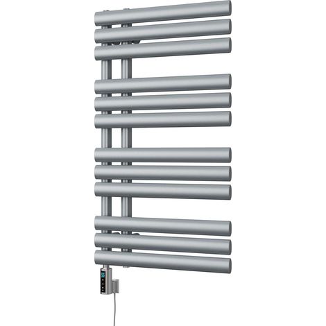 Percival - Silver Electric Towel Rail H884mm x W500mm 400w Thermostatic WIFI (1/3)