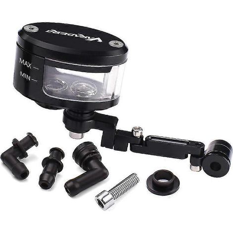 Réservoir d'huile de frein et d'embrayage avec support pour moto Honda Varadero XL1000 XL125 - Support de réservoir noir (1/4)