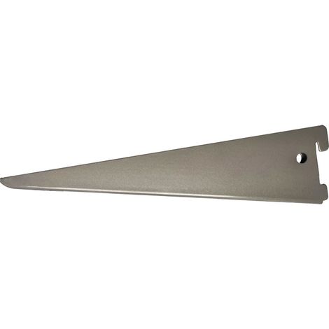 Console double au pas de 50 - Décor : Gris aluminium - Longueur : 270 mm - RAL : 9006 - ELEMENT SYSTEM