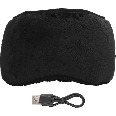 Wireless Bluetooth 5.0 Eyeshade, Wireless Cover Intelligent Night Sleep Sleeping Music Headphones Travel Headband Patch Black Eye Mask Headphones Built-in Speakers High Fidelity Stereo Shock Bass H (1/5)