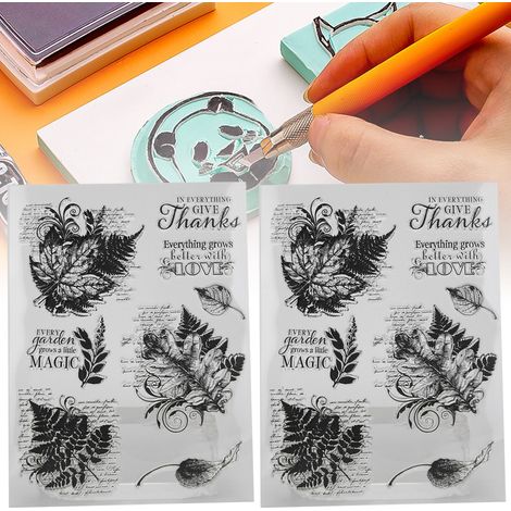 Tampon en Silicone Claire pour Création de Scrapbook et Personnalisation d'Album