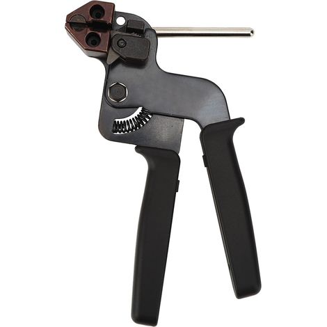 Automatische Schlauchschellenzange für Edelstahlschellen mit integriertem Schneidwerkzeug (1/5)