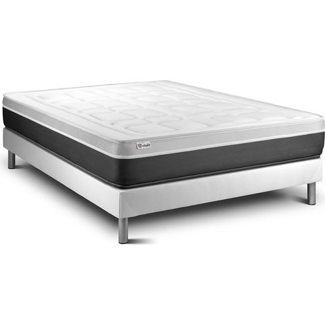 Matratzenset VITAL SOFT 180 x 200 cm Bettrahmen Kit weiß