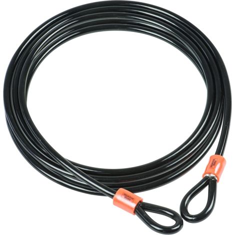 Burg Wächter 750 1000 Cavo ad anello Nero Occhielli per lucchetto