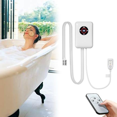 Baignoire Chauffage Pour Piscine- Thermoplongeur1200W,Contrôle Intelligent De La Température (30-43 °C) Avec Protection Contre La Surchauffe Pour Une Eau Chaude Constante (1/5)