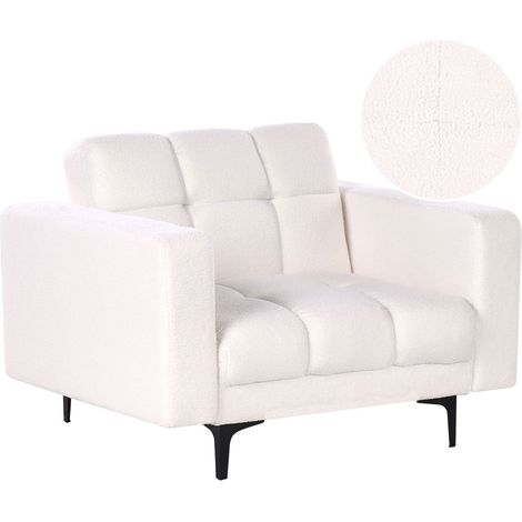 Armchair ALNES Boucle White