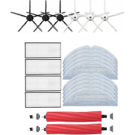 Roborock S7 T7S plus Brosse LatéRale Principale Vadrouilles Chiffons Kit de Filtre HEPA 22PièCes Accessoires D'Aspirateur Robotique (1/4)