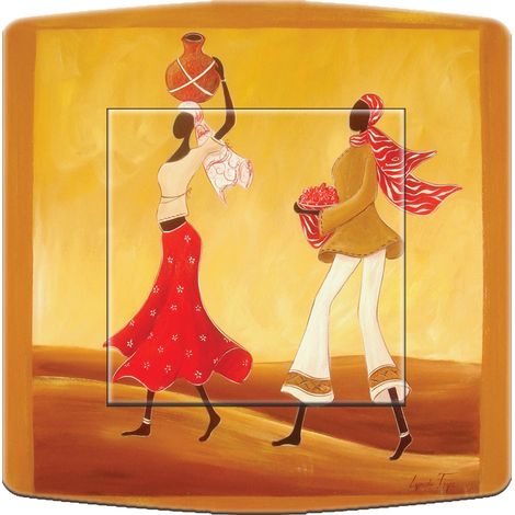 Interrupteur décoré afrique