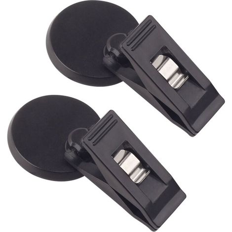 2 pièces Support de Ticket de Parking avec Ventouse, fenêtre de Voiture Pare-Soleil Cartes en Tissu Billets Ventouse avec Pince, Noir (1/4)