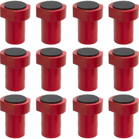 Lot de 12 crochets de banc en alliage d'aluminium - Pince pour chien - Table de travail du bois - Mâchoires de serrage - Établi - Positionnement - Bouchon de rabot - Accessoire (1/5)