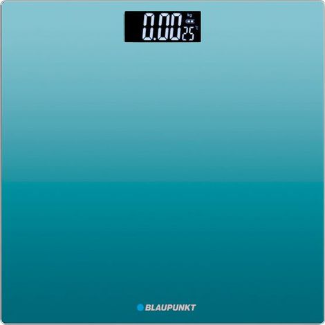 Personenwaage digitaldigital blaupunkt display detemperature - extra-flache Glasoberfläche