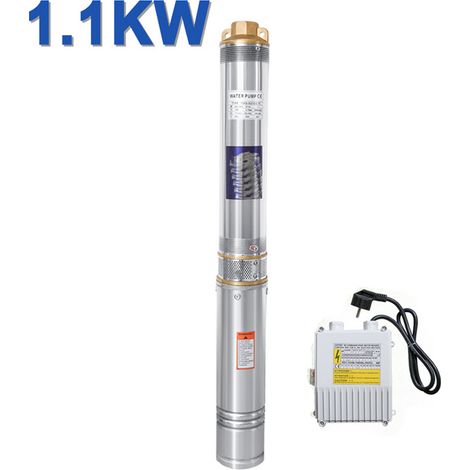 Hengda Pompa di immersione della pompa di pozzi profonde per l'irrigazione del giardino della fontana o uso domestico da 1.1 kW/1.5 CV a 4.000 l/h volume di finanziamento volume in acciaio inossidabil (1/5)