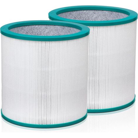 Lot de 2 filtres à air de rechange pour purificateur d'air Dyson Tower Pure Hot Cool Link TP01 TP02 TP03 BP01 AM11 (référence 968126-03) (1/5)