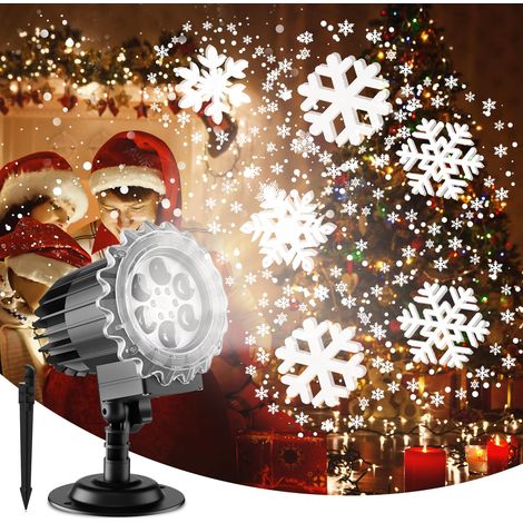 LED Christmas Floodlight, Snowflakes, Outdoor Light, IP65 Waterproof, Great for Christmas, New Year, Party (1/5)