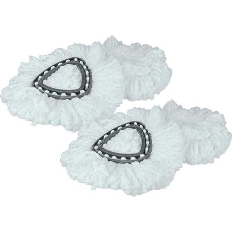 vhbw 4x Serpillères compatible avec Vileda Easy Wring & Clean, Turbo Easy Wring balai nettoyant - Tête de rechange, microfibre, (1/5)