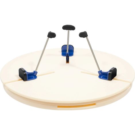 Tornio da vasaio, materiale ABS resistente, piedini di supporto regolabili, BIANCO (1/2)